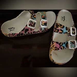 Gypsy Jazz Leopard Print Sandals